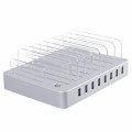 Station de charge de bureau 96W Chargeur USB 8 ports avec embouts